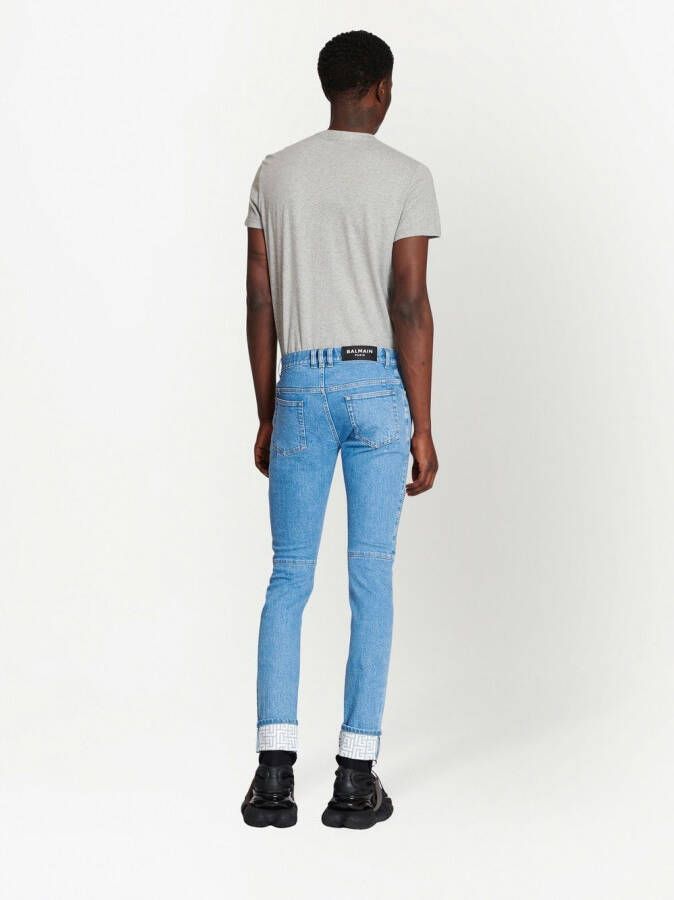 Balmain Gerafelde jeans Blauw