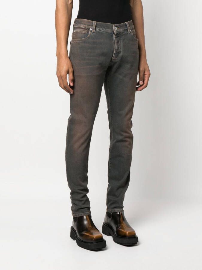Balmain Gerafelde jeans Bruin