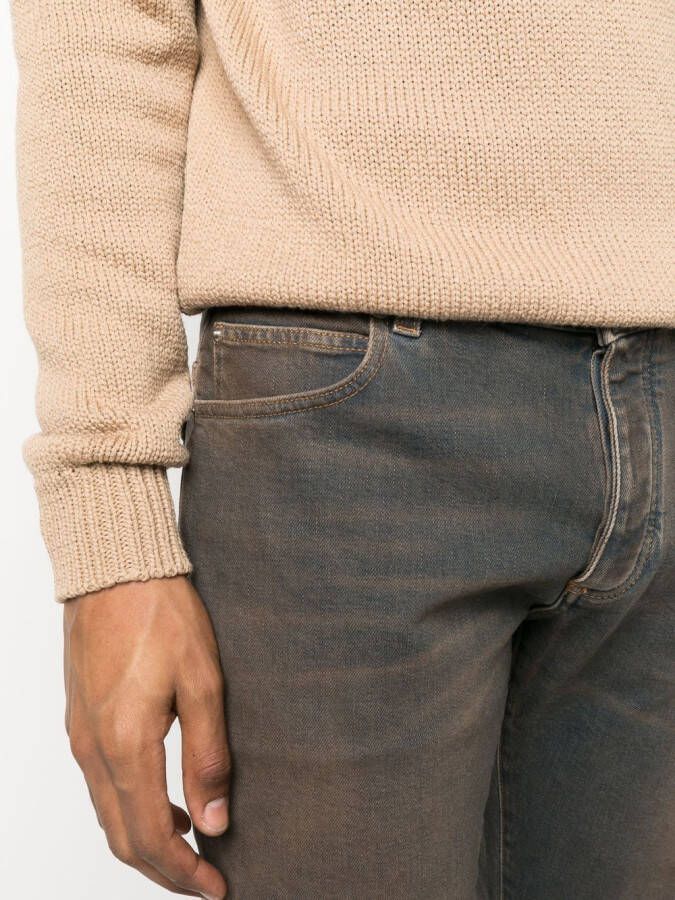 Balmain Gerafelde jeans Bruin