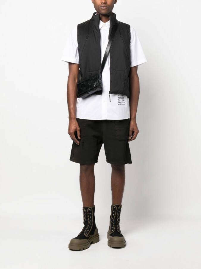 Balmain Gerafelde shorts Zwart