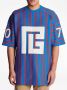 Balmain Gestreept T-shirt Blauw - Thumbnail 5