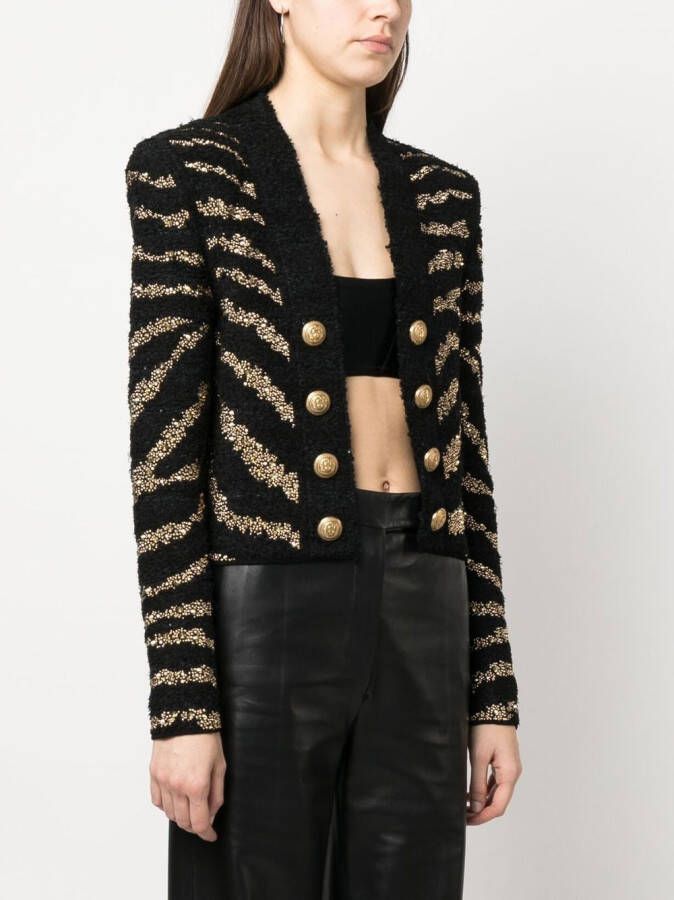 Balmain Gestreept vest Zwart