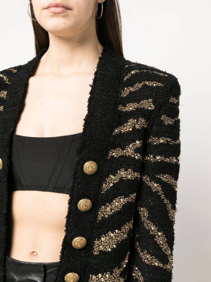 Balmain Gestreept vest Zwart