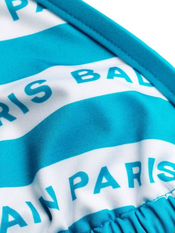 Balmain Gestreepte bikini Blauw
