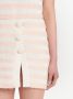 Balmain Gestreepte rok Wit - Thumbnail 5