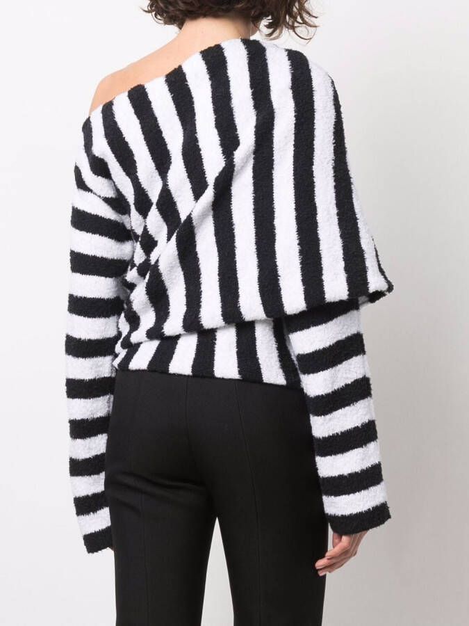 Balmain Gestreepte top Wit