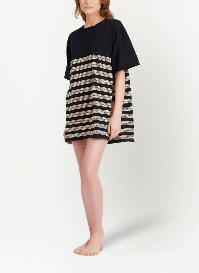 Balmain Gestreepte top Zwart