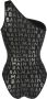 Balmain Asymmetrisch badpak Zwart - Thumbnail 2