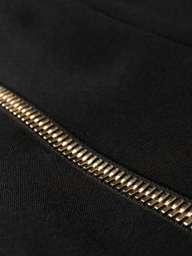 Balmain Gedrapeerde halterjurk Zwart