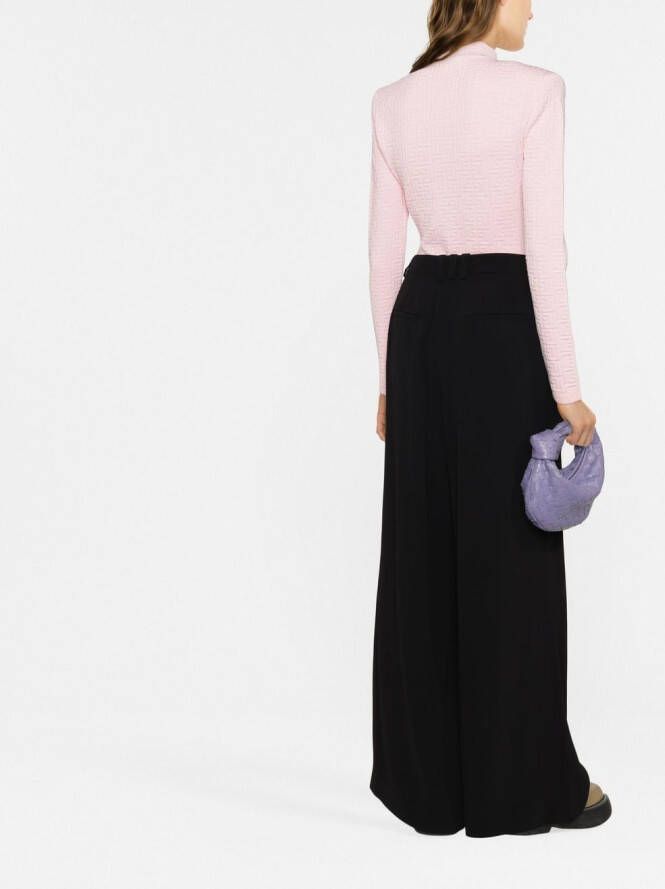 Balmain High waist palazzo broek Zwart