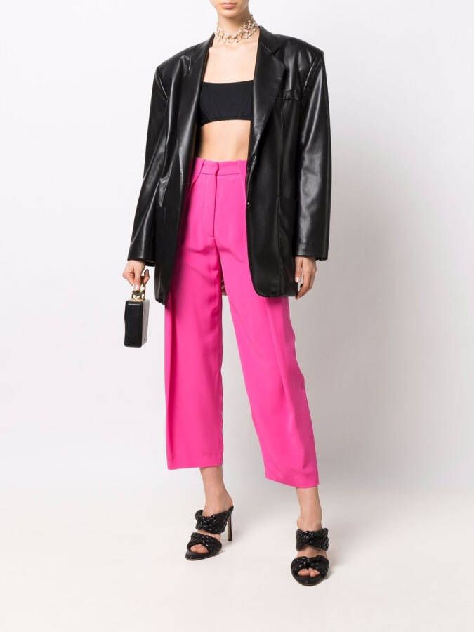 Balmain High waist plooibroek Roze