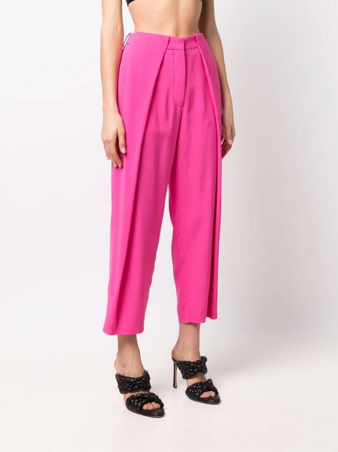 Balmain High waist plooibroek Roze