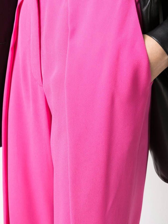 Balmain High waist plooibroek Roze