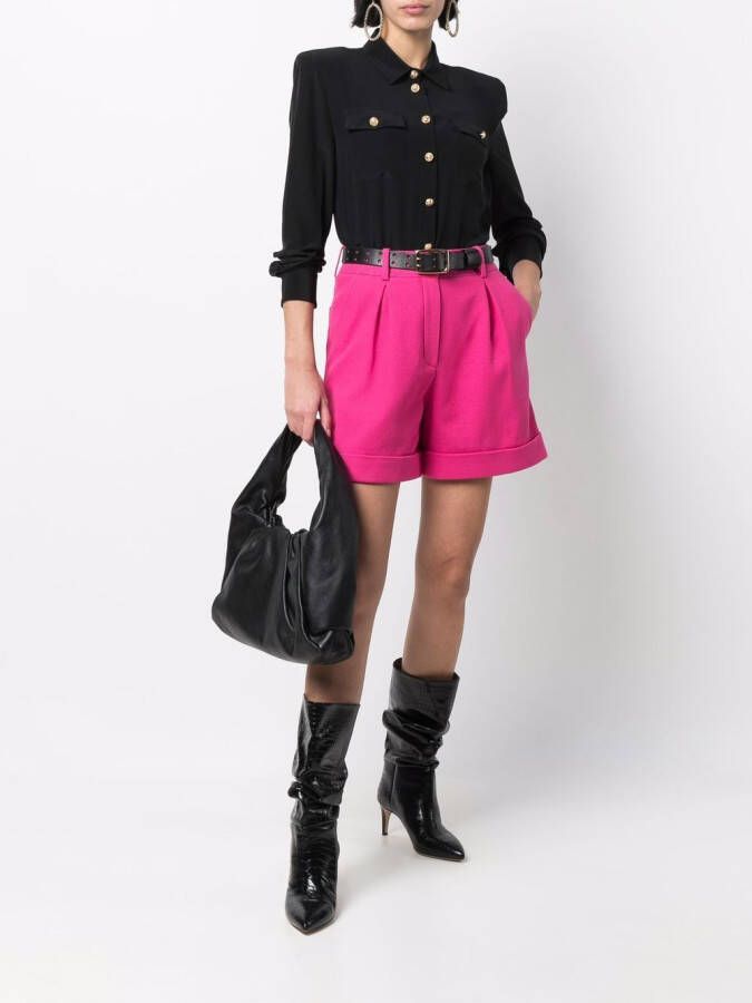 Balmain High waist shorts Roze