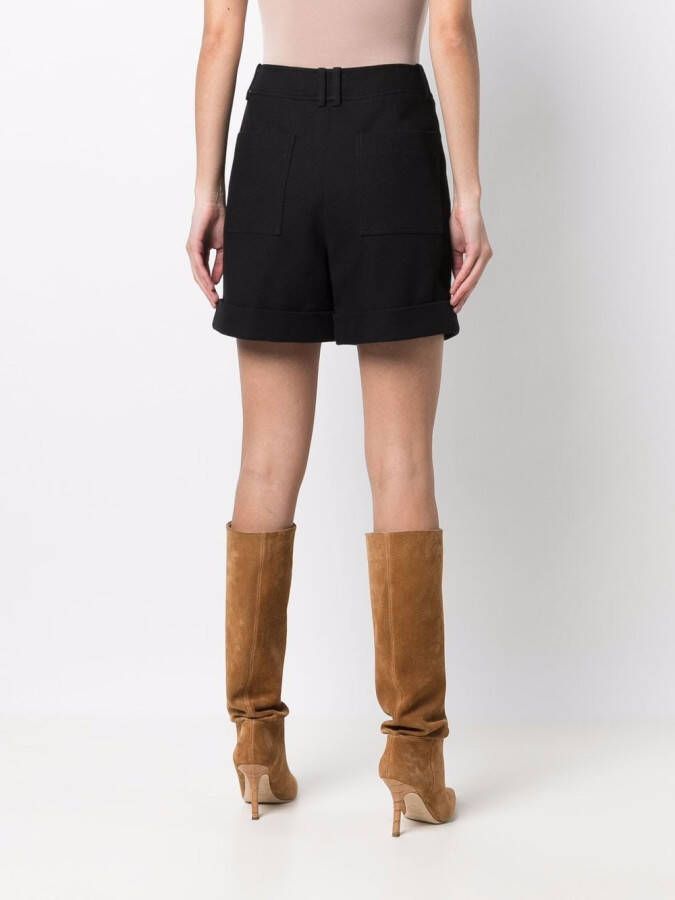 Balmain High waist shorts Zwart