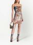 Balmain Hemels bedrukte canvas rok met veters Meerkleurig Dames - Thumbnail 2