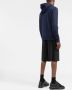 Balmain Hoodie met logo Blauw - Thumbnail 4