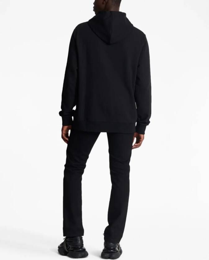 Balmain Hoodie met logopatch Zwart