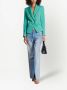 Balmain Blauwe Wollen Jas met Gestructureerde Schouders Blauw Dames - Thumbnail 2