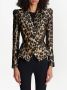 Balmain Slim-fit jacket in leopard jacquard Brown Dames - Thumbnail 3