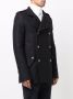 Balmain Wollen militaire pea coat met dubbelrijige zilverkleurige knoopsluiting Black Heren - Thumbnail 3