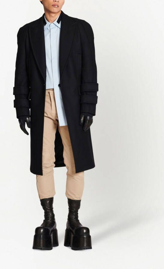 Balmain Jas met klittenband Zwart