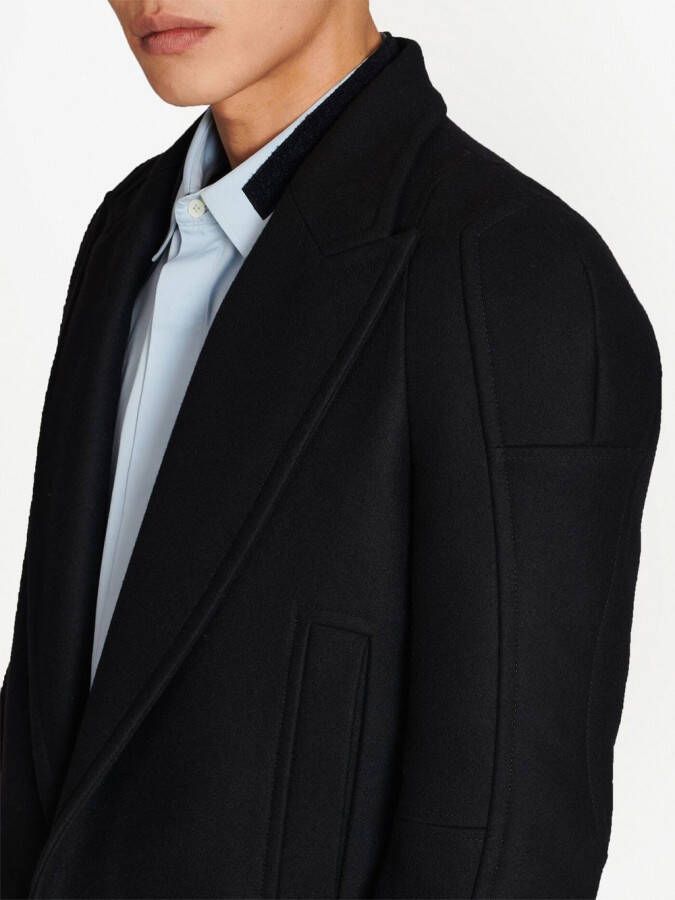 Balmain Jas met klittenband Zwart