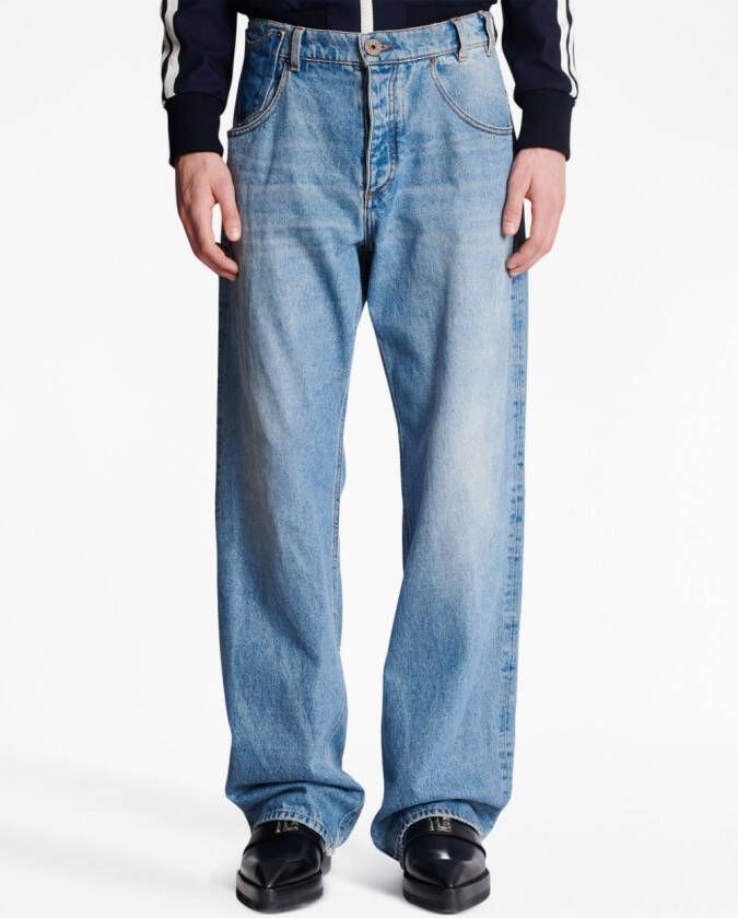 Balmain Jeans met contrasterende zak Blauw