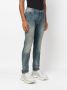 Balmain Slim fit vervaagde katoenen jeans Blauw Heren - Thumbnail 3