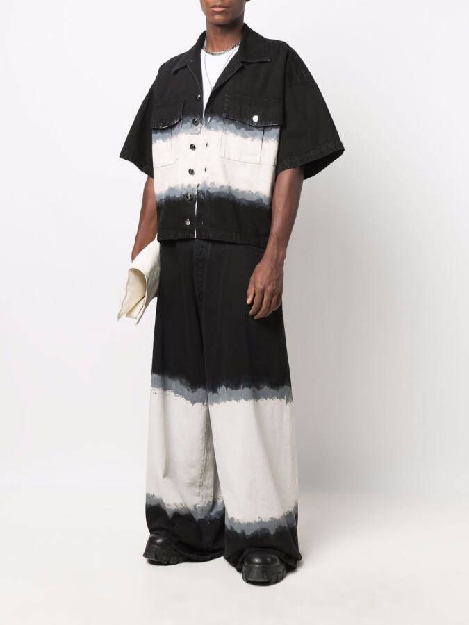 Balmain Jeans met wijde pijpen Zwart