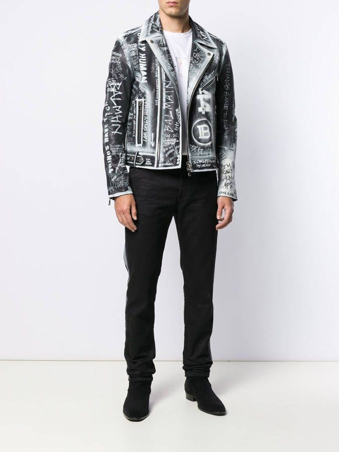 Balmain Jeans met zijstreep Zwart