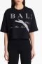 Balmain Cropped T-shirt met Jolie Madame print Zwart Dames - Thumbnail 3