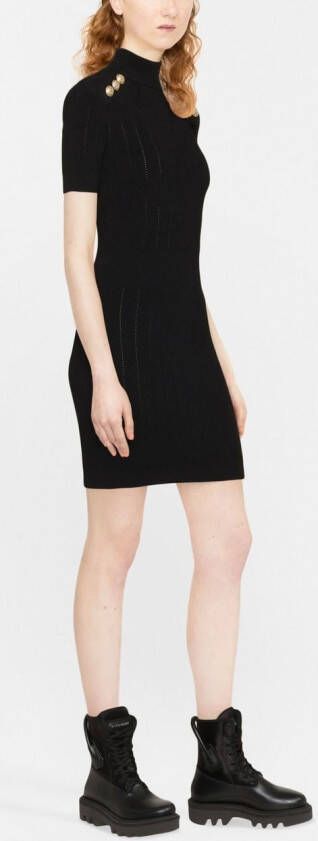 Balmain Jurk met korte mouwen Zwart