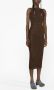 Balmain Jurk met monogram Bruin - Thumbnail 2