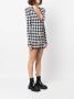Balmain Jurk met pied-de-poule print Zwart - Thumbnail 3