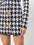 Balmain Jurk met pied-de-poule print Zwart - Thumbnail 4