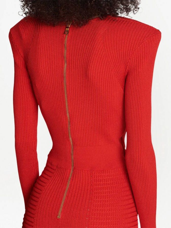 Balmain Jurken Rood