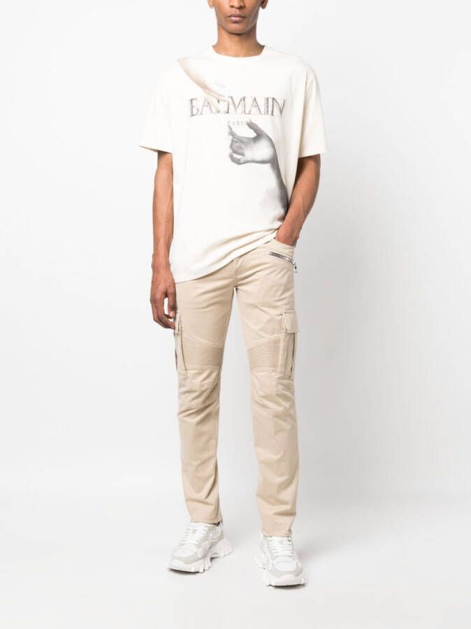 Balmain Cargo broek Beige