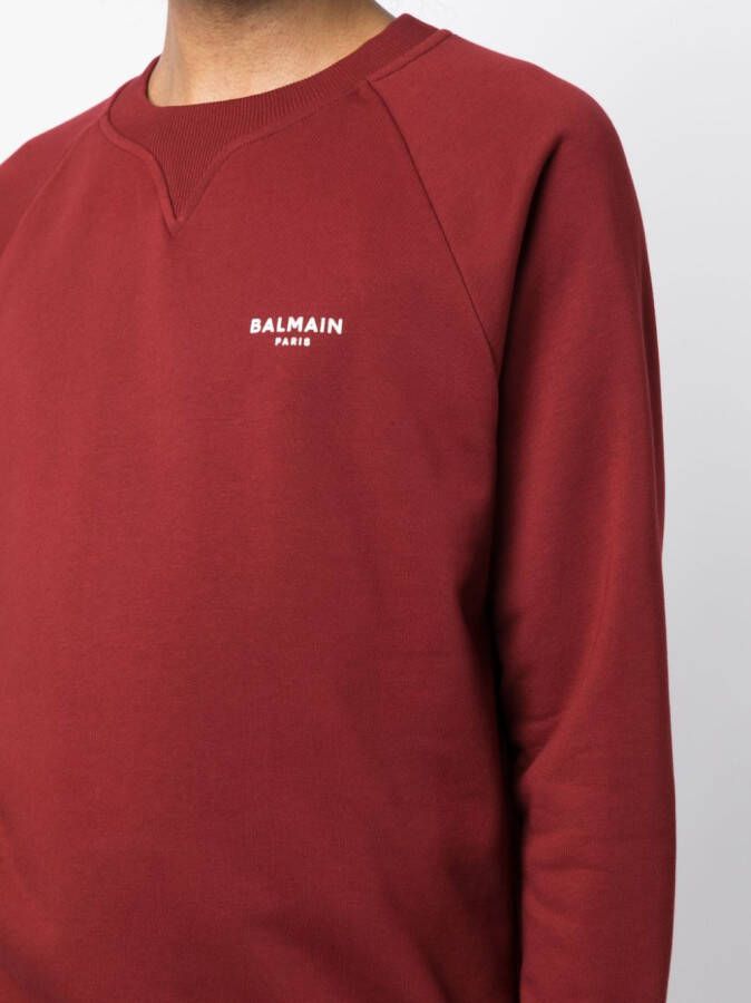 Balmain Katoenen sweater Rood