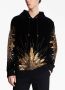 Balmain Velvet hooded sweatshirt with embroidery Black Heren - Thumbnail 5