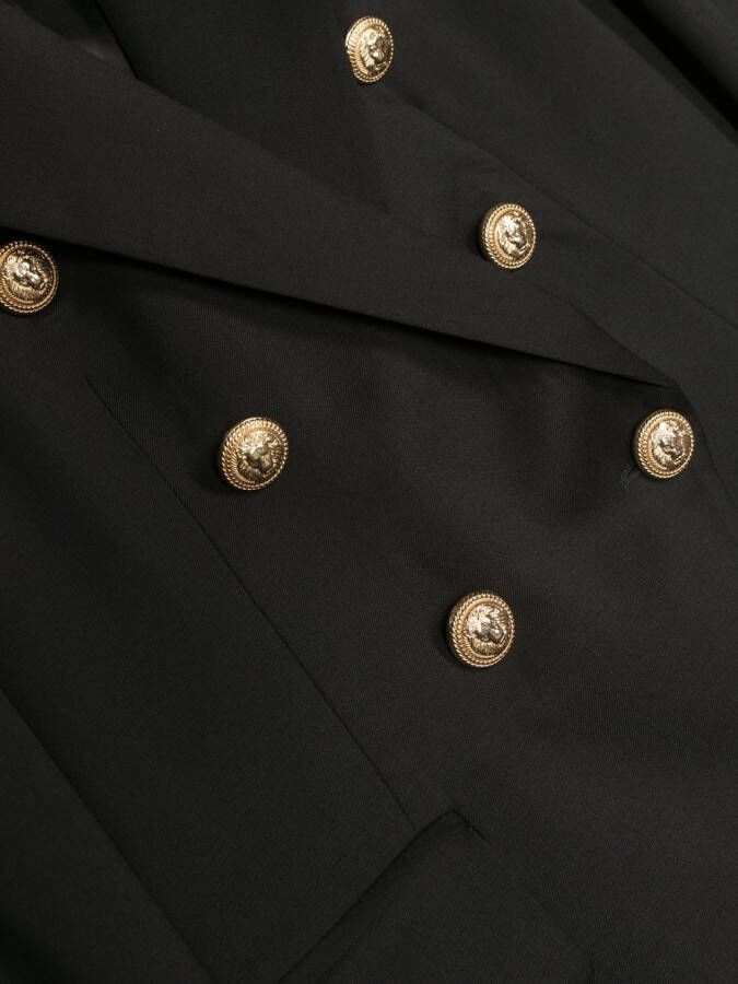 Balmain Kids Blazer met dubbele rij knopen Zwart