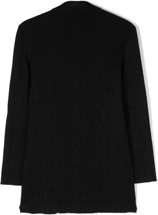 Balmain Kids Blazer met dubbele rij knopen Zwart