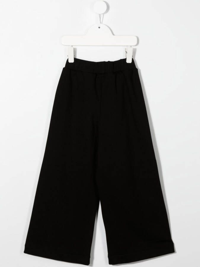Balmain Kids Broek met studs Zwart