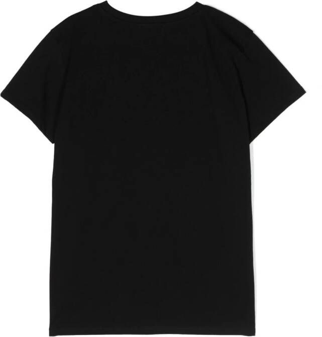 Balmain Kids T-shirt met logoprint Zwart