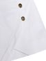 Balmain Kids Wikkelrok met knopen Wit - Thumbnail 3