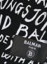 Balmain Kids T-shirt met grafische print Zwart - Thumbnail 3