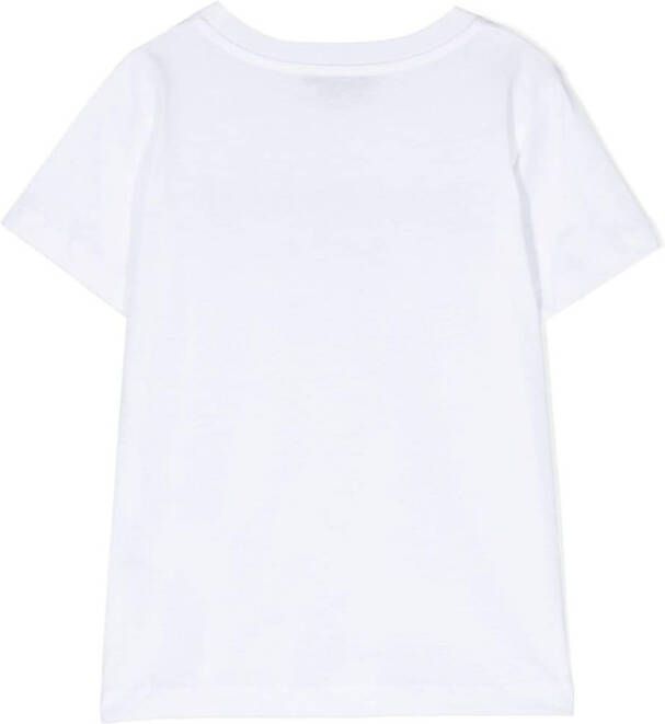 Balmain Kids T-shirt met logo Wit
