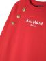 Balmain Kids Gebreide jurk Rood - Thumbnail 3