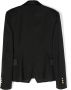 Balmain Kids Blazer met dubbele rij knopen Zwart - Thumbnail 2
