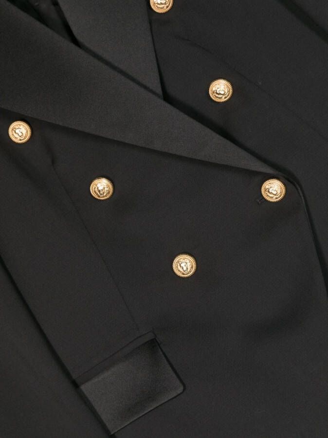 Balmain Kids Blazer met dubbele rij knopen Zwart